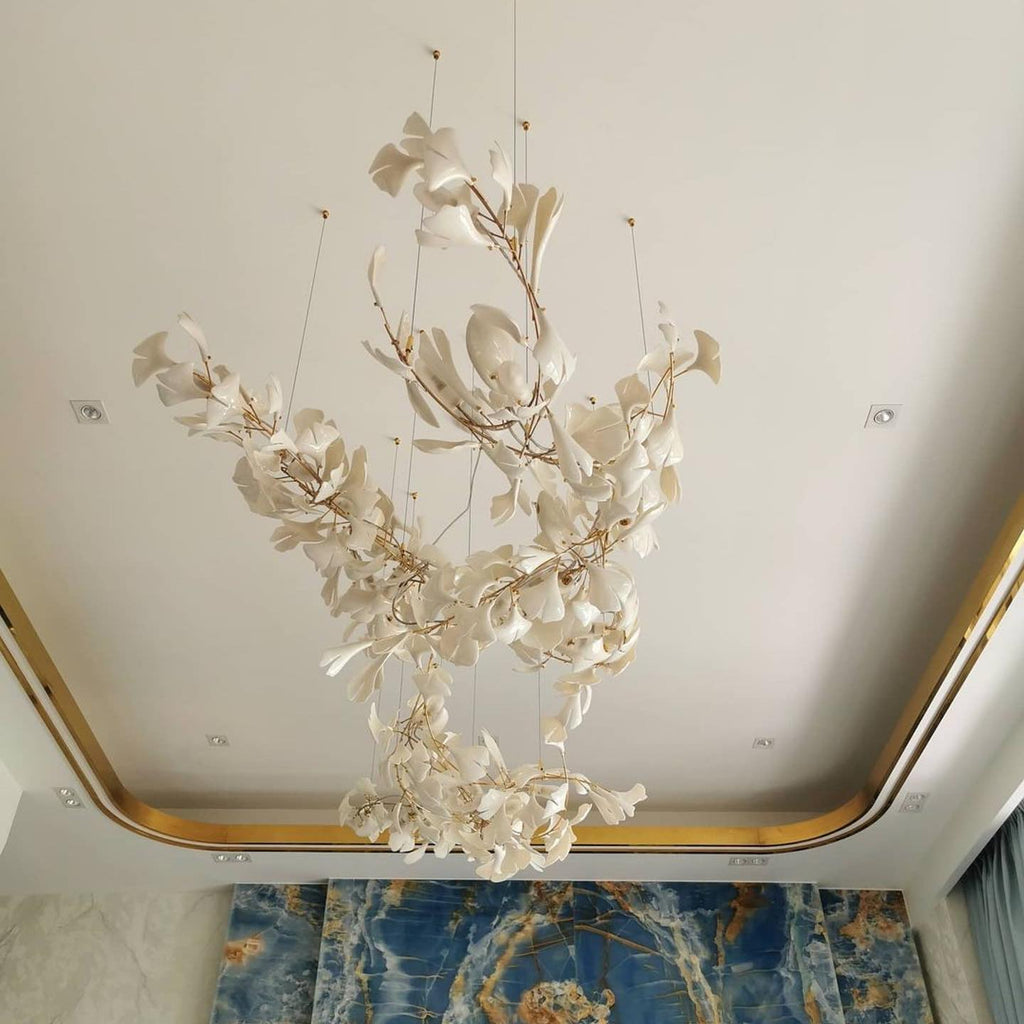 Olyvera Ceramic Chandelier-Moonnatur