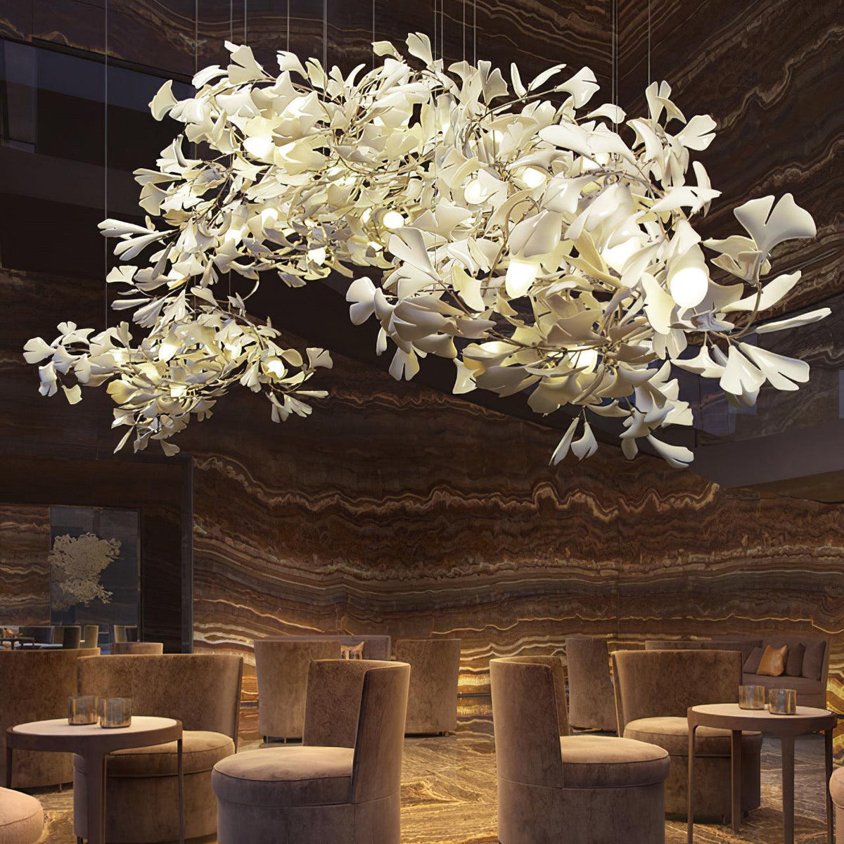 Lovenena Ceramic Chandelier-Moonnatur