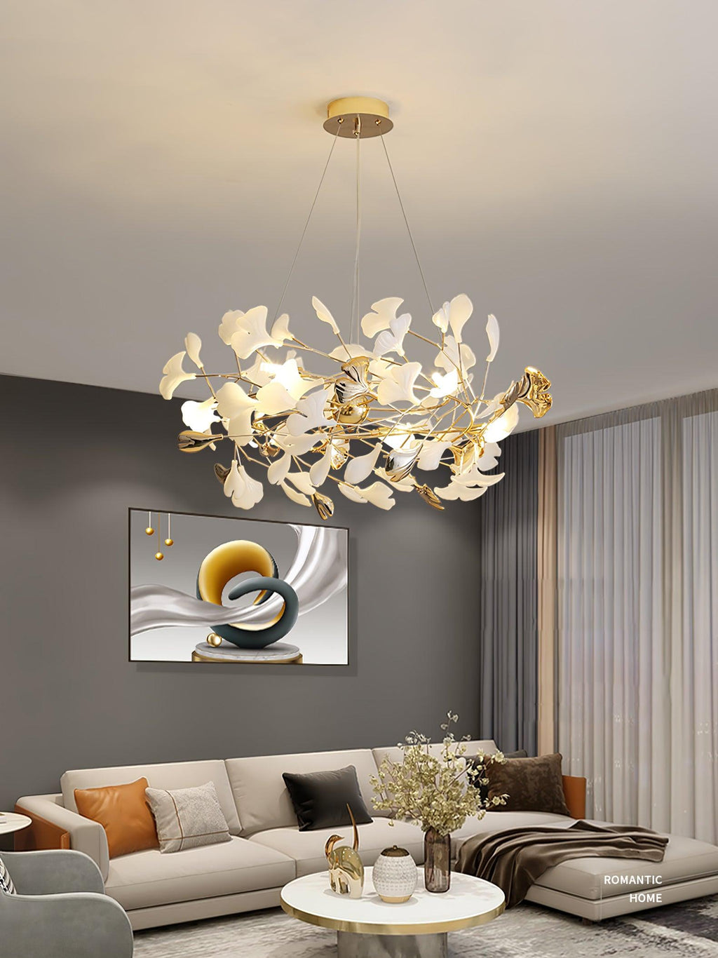Carrowina Ceramic Chandelier-Moonnatur
