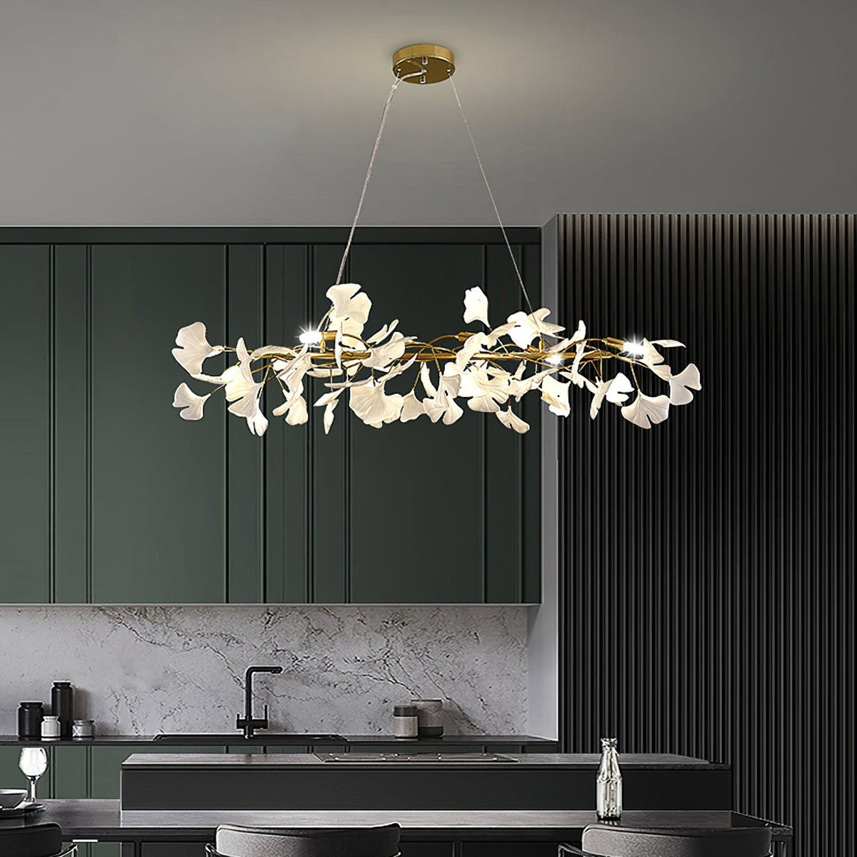 Faldenaelle Ceramic Chandelier-Moonnatur