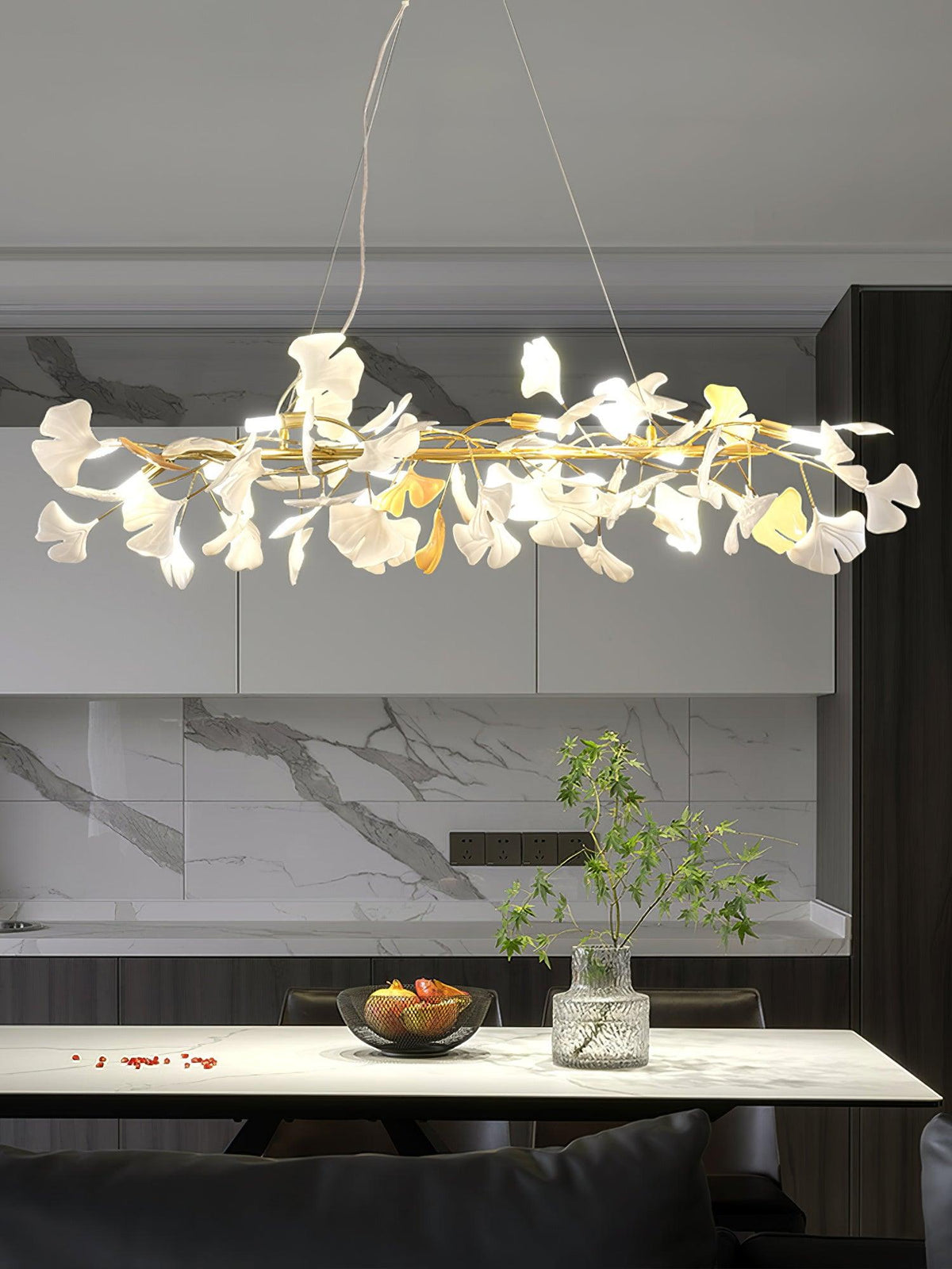 Faldenaelle Ceramic Chandelier-Moonnatur