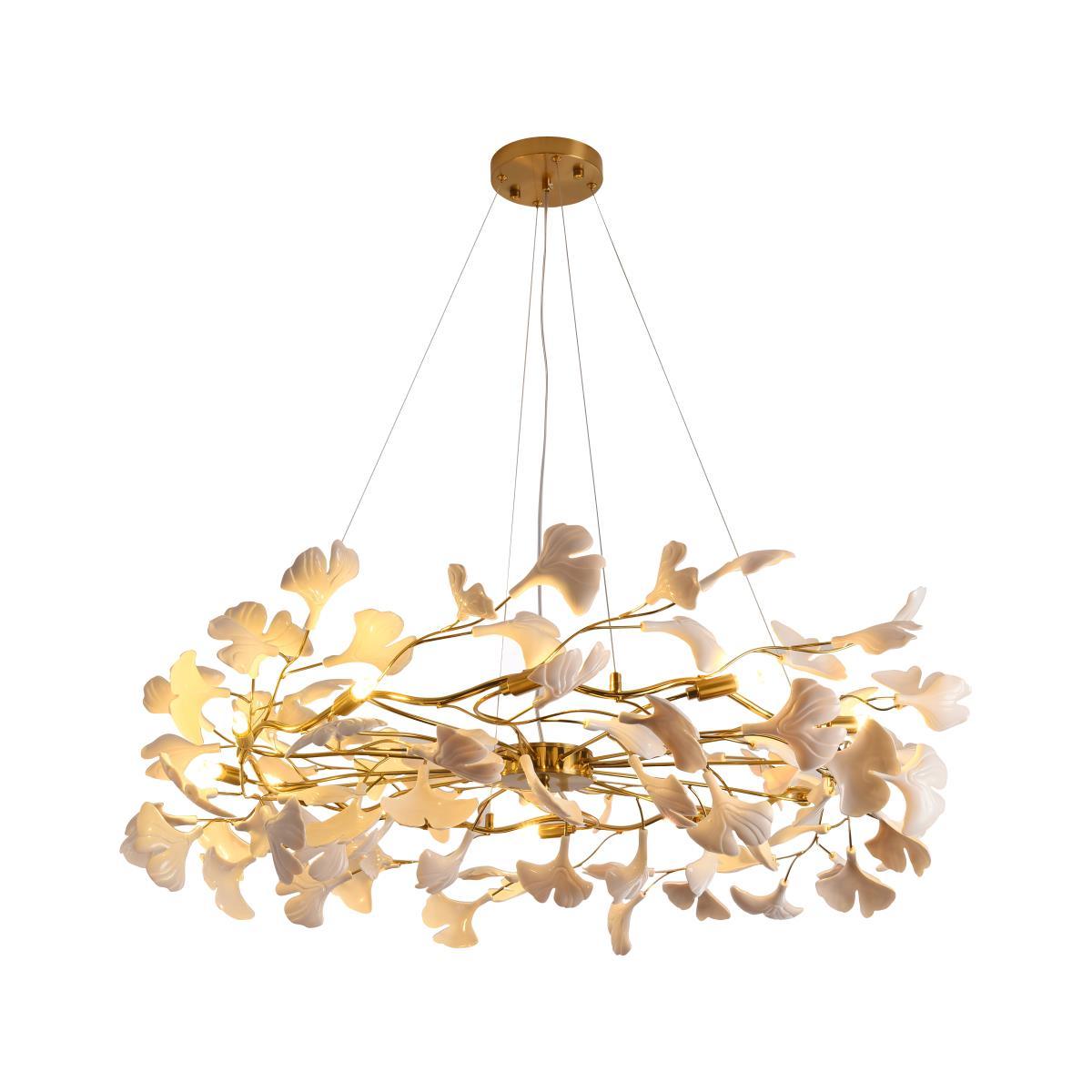Calenaria Ceramic Chandelier-Moonnatur