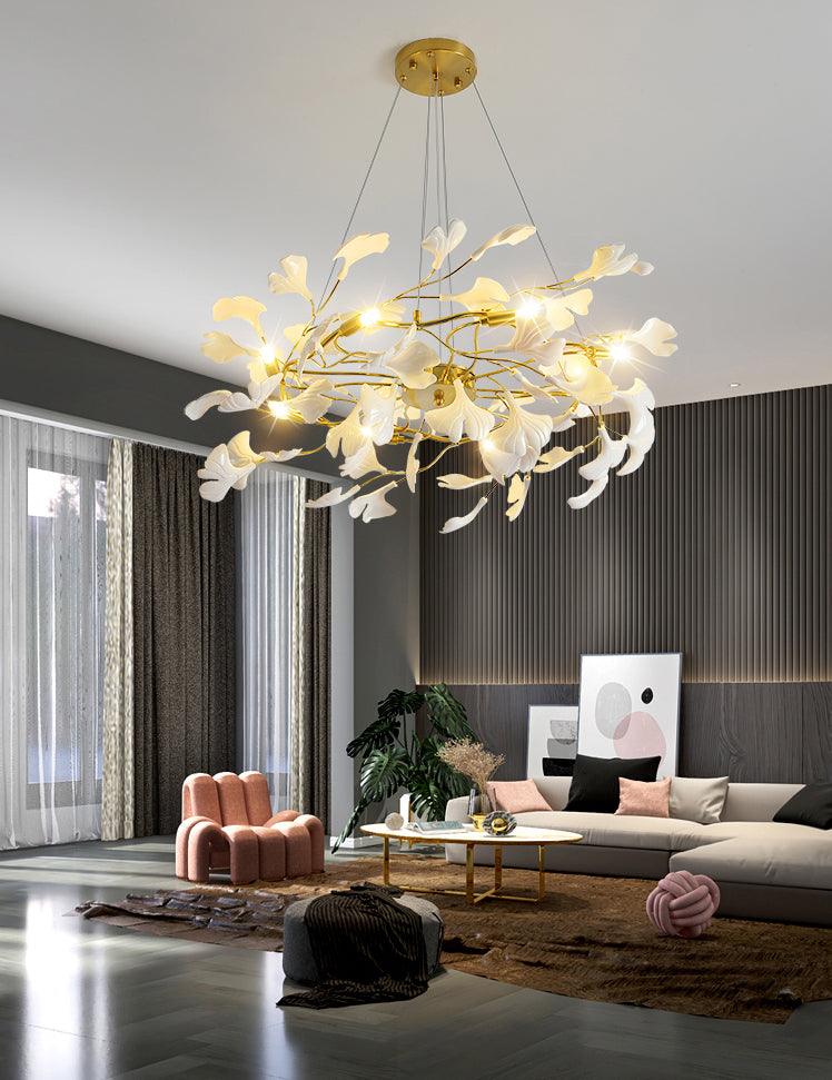 Calenaria Ceramic Chandelier-Moonnatur