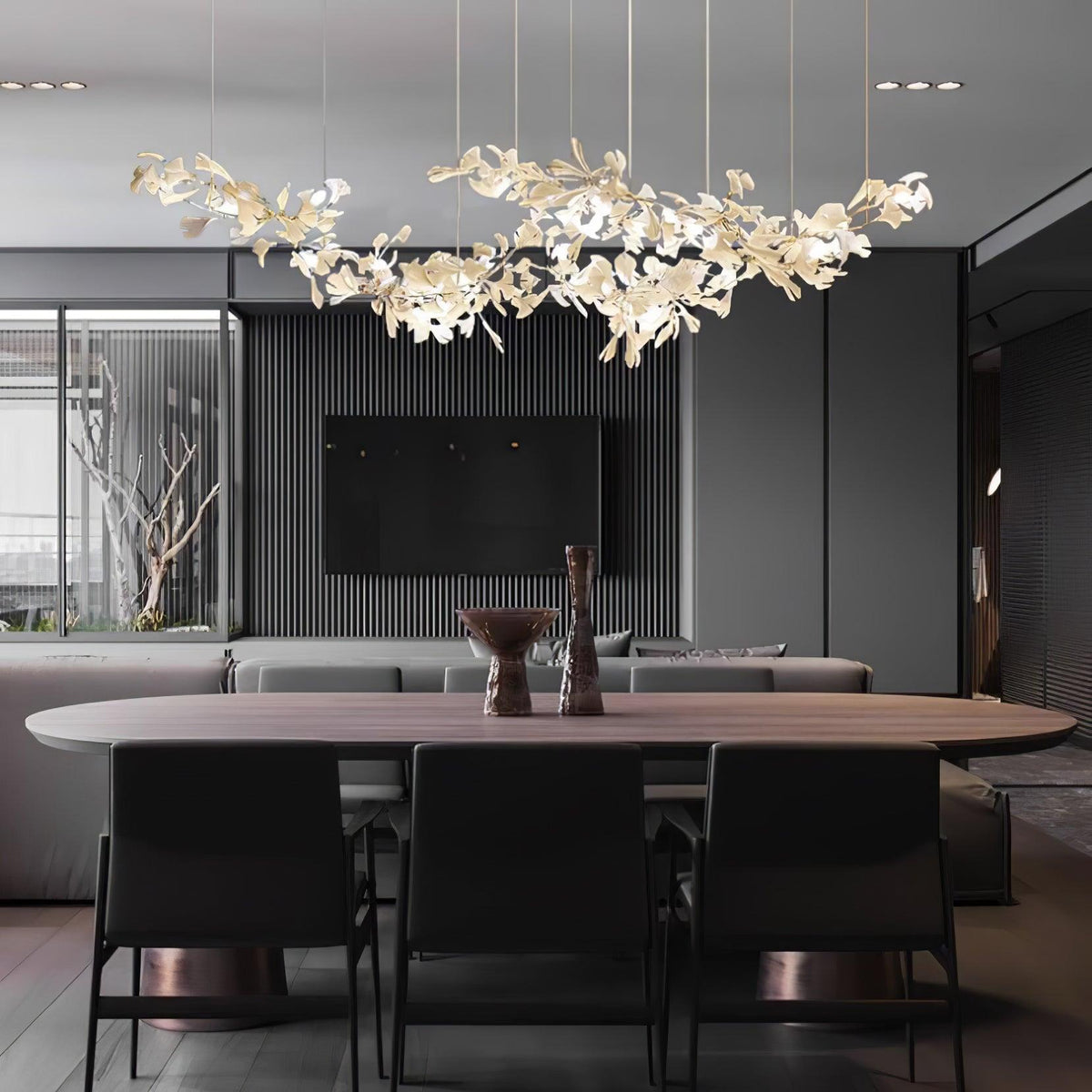 Anselora Ceramic Chandelier-Moonnatur