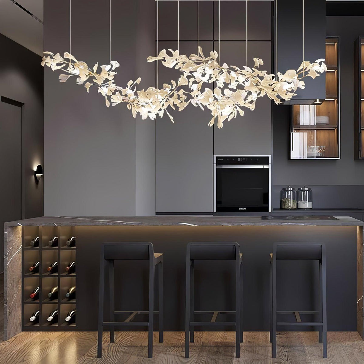 Anselora Ceramic Chandelier-Moonnatur