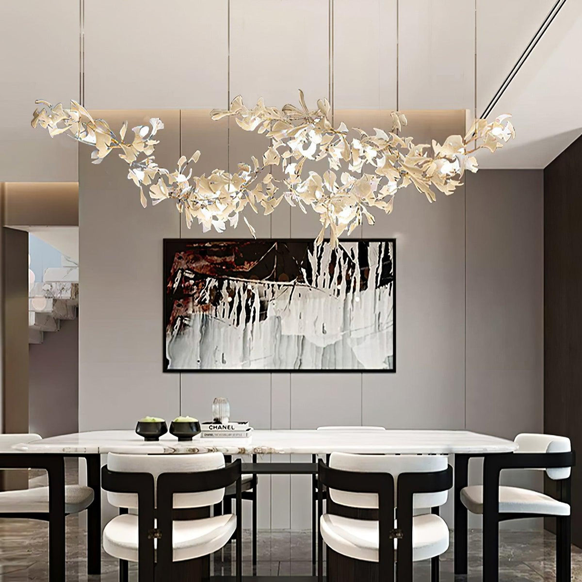 Anselora Ceramic Chandelier-Moonnatur