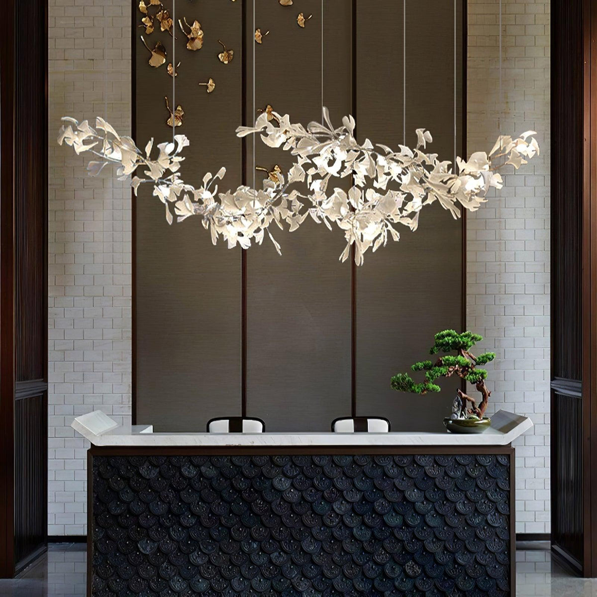 Anselora Ceramic Chandelier-Moonnatur