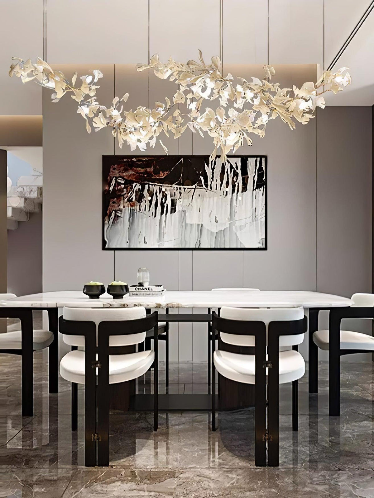 Anselora Ceramic Chandelier-Moonnatur