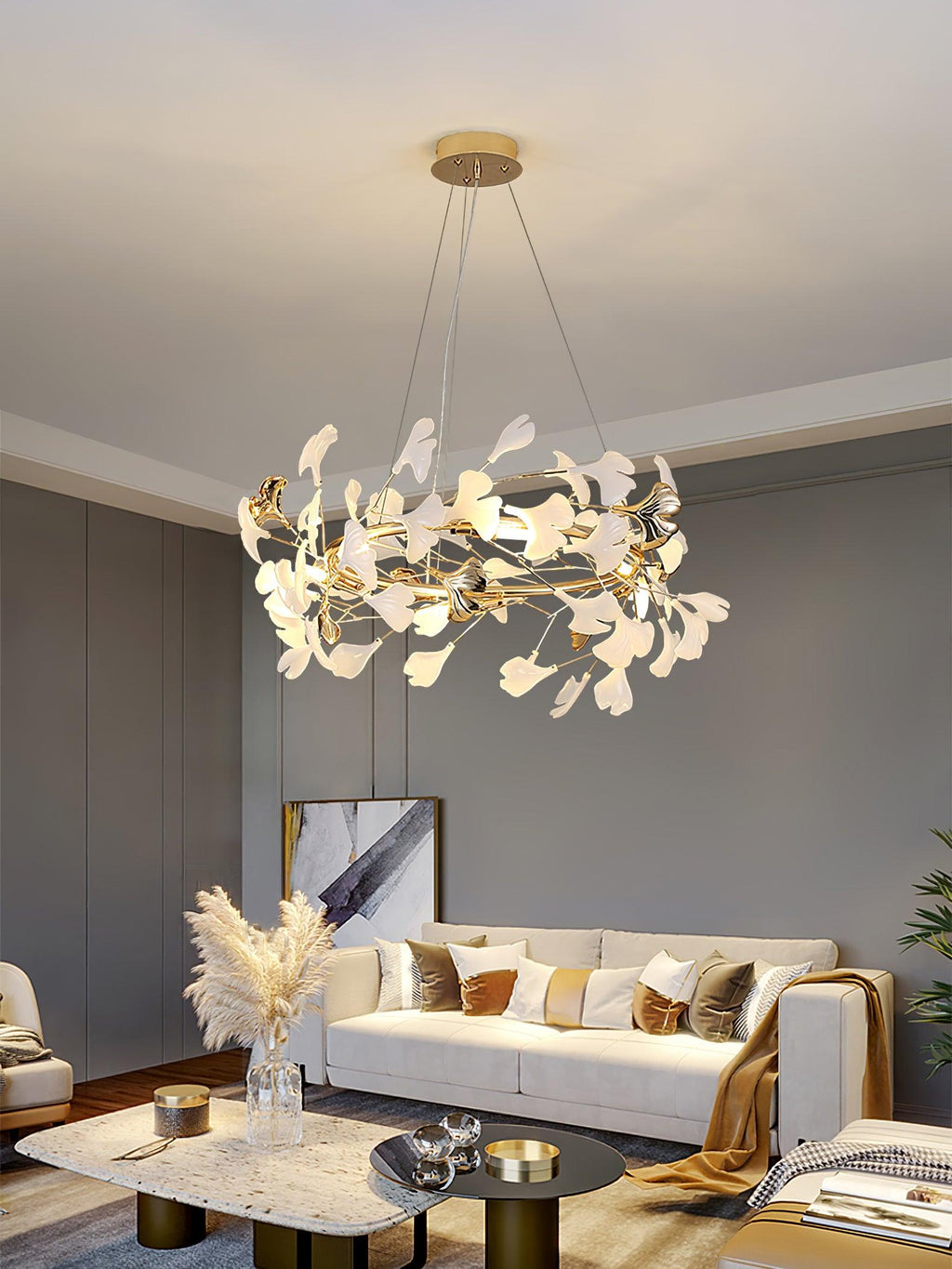 Rowenis Ceramic Chandelier-Moonnatur