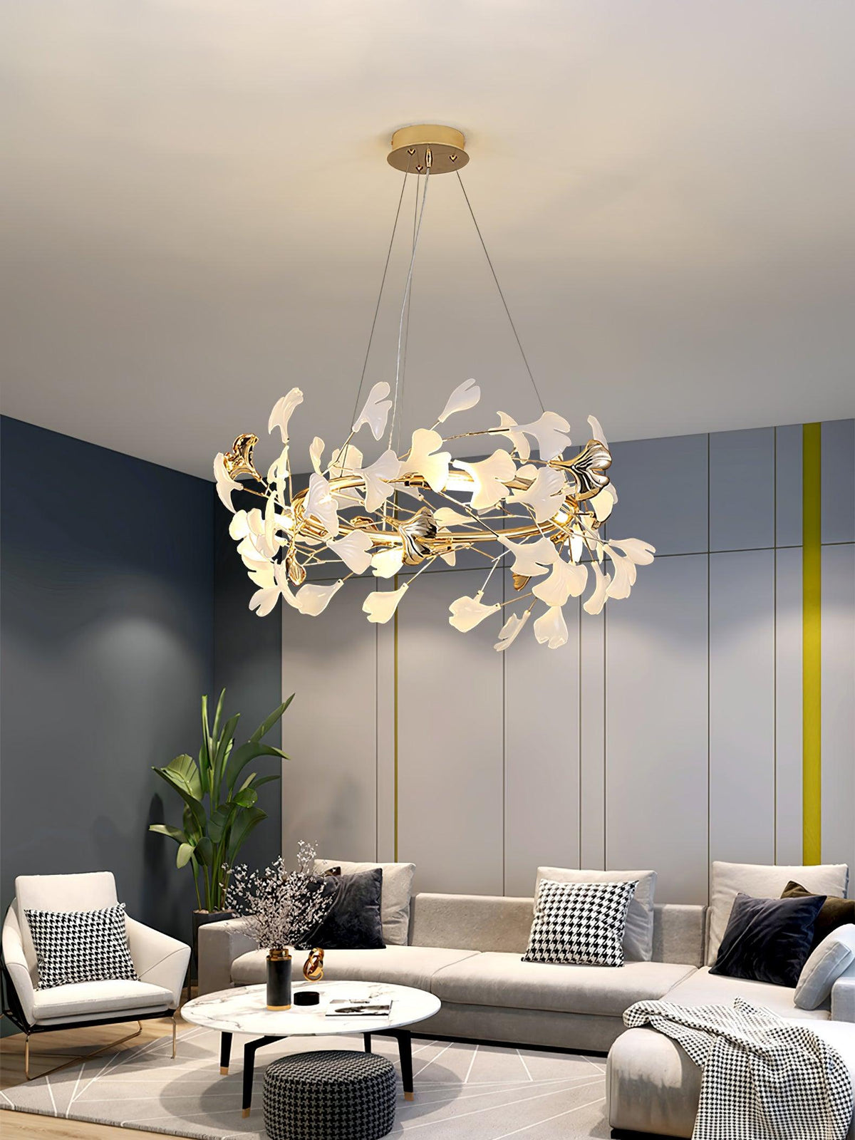 Rowenis Ceramic Chandelier-Moonnatur