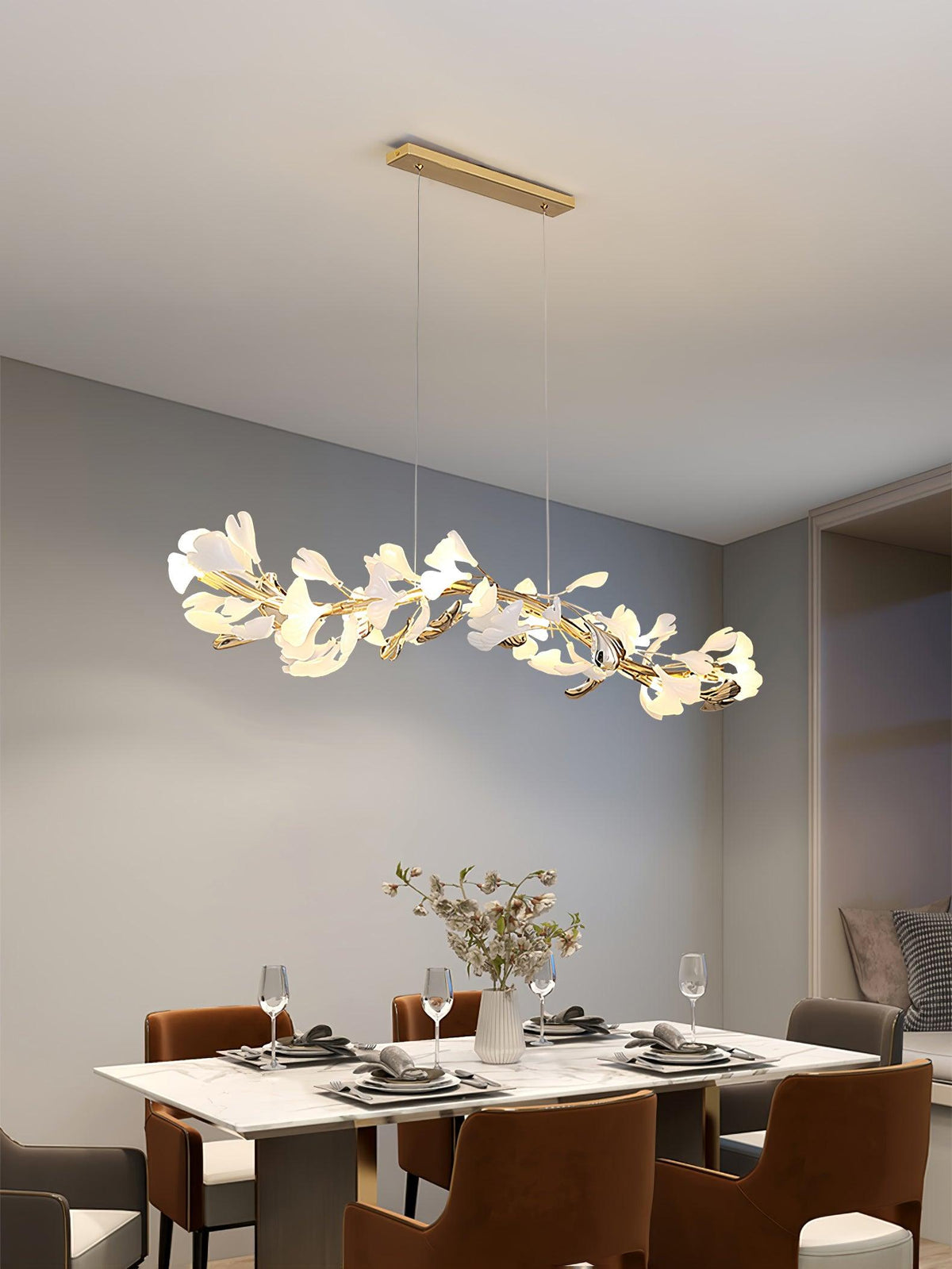 Rowenis Ceramic Chandelier-Moonnatur
