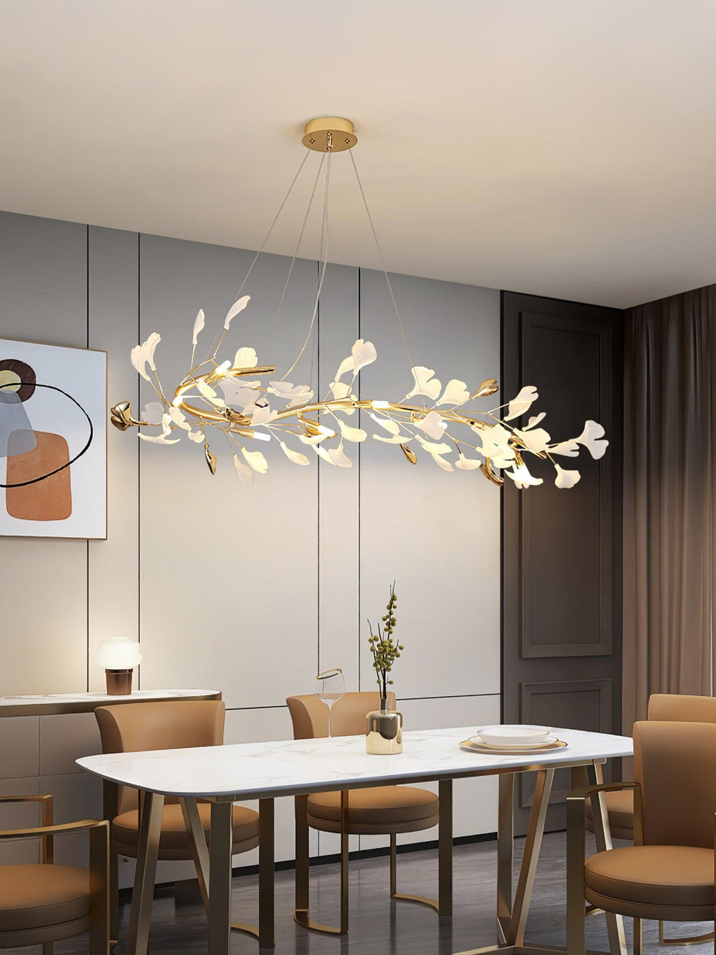Rowenis Ceramic Chandelier-Moonnatur