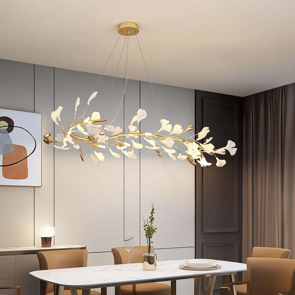 Rowenis Ceramic Chandelier-Moonnatur