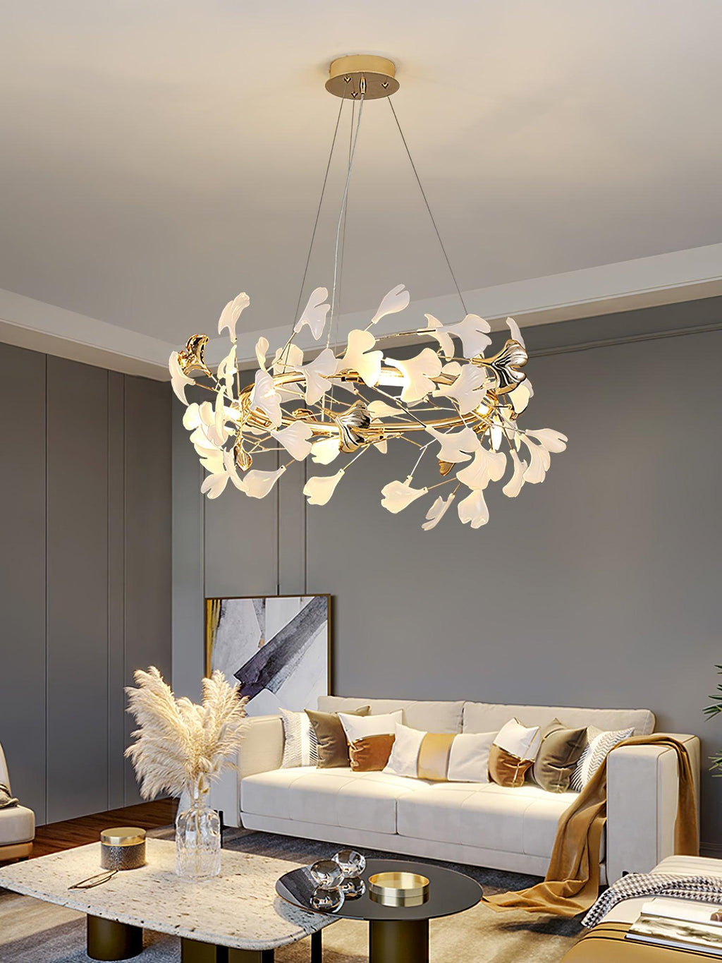 Rowenis Ceramic Chandelier-Moonnatur