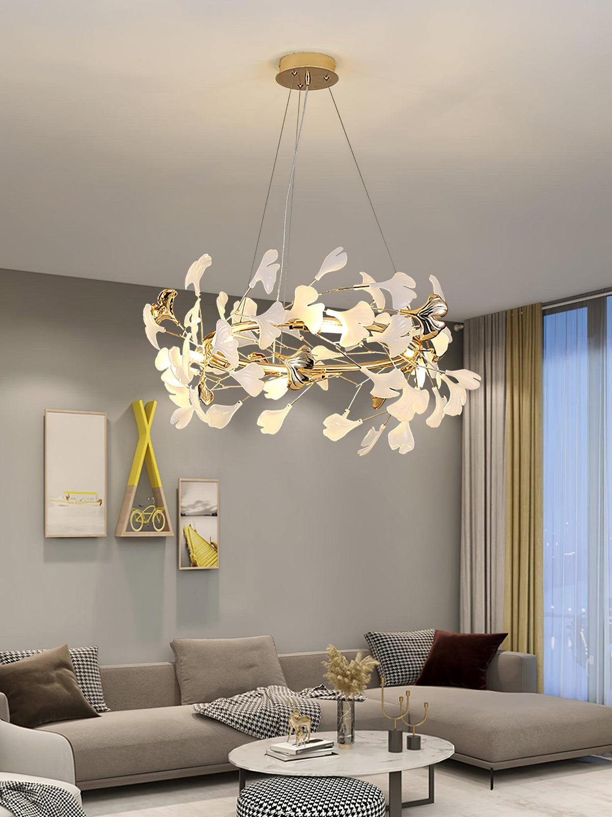 Rowenis Ceramic Chandelier-Moonnatur