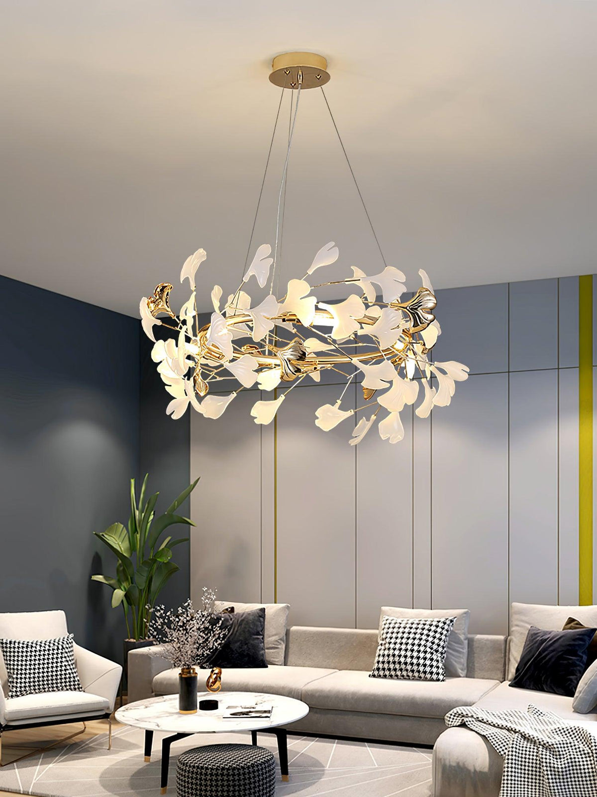 Rowenis Ceramic Chandelier-Moonnatur