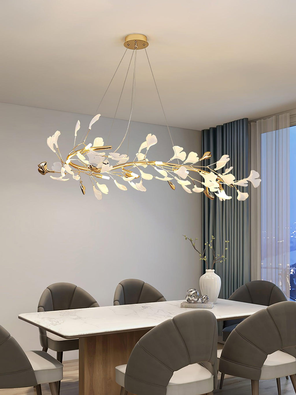Rowenis Ceramic Chandelier-Moonnatur