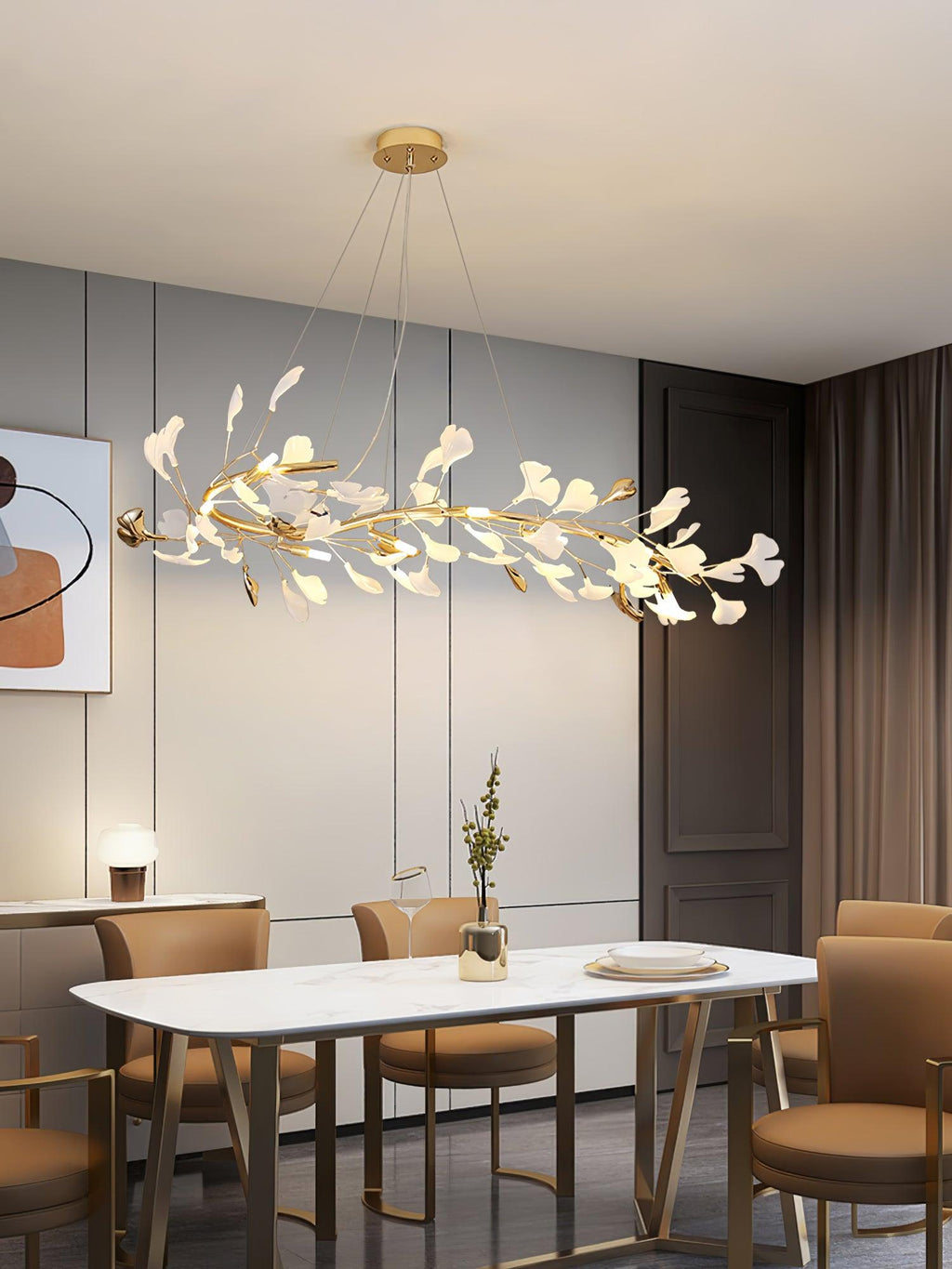 Rowenis Ceramic Chandelier-Moonnatur