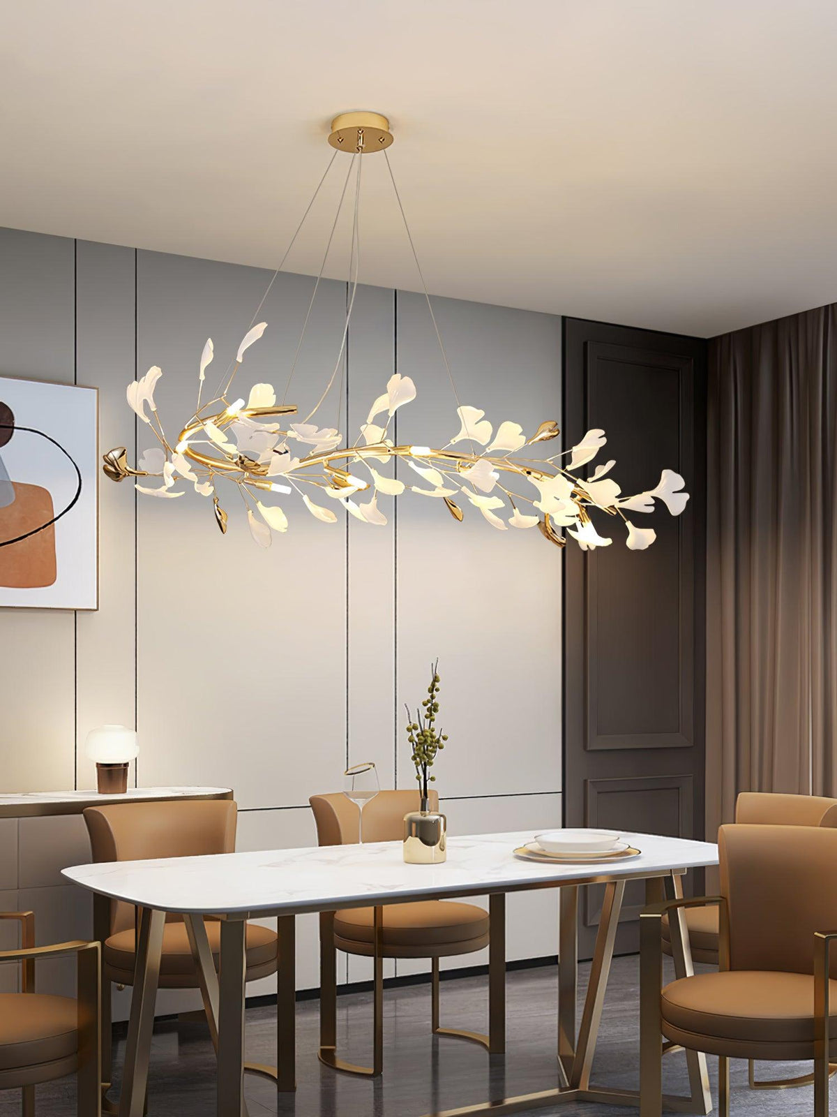 Rowenis Ceramic Chandelier-Moonnatur