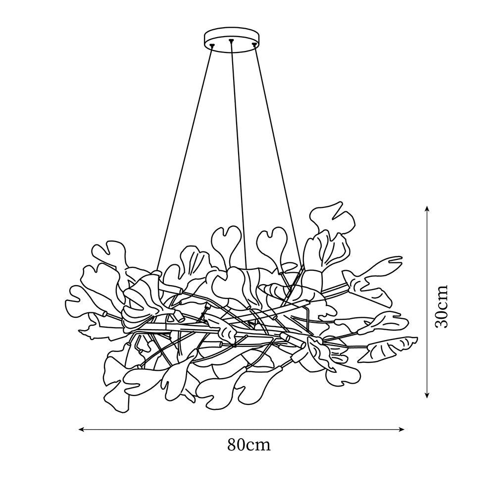 Marveniel Ceramic Chandelier-Moonnatur