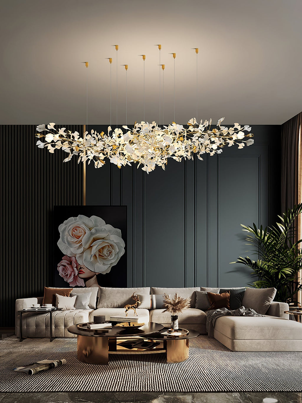 Ideniel Ceramic Chandelier-Moonnatur