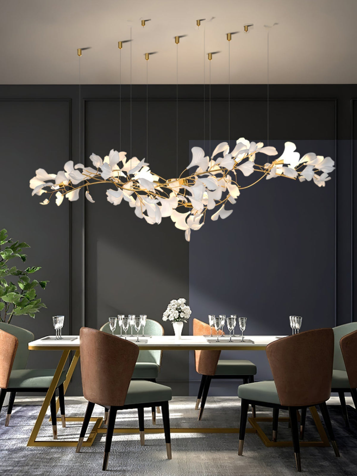 Ideniel Ceramic Chandelier-Moonnatur