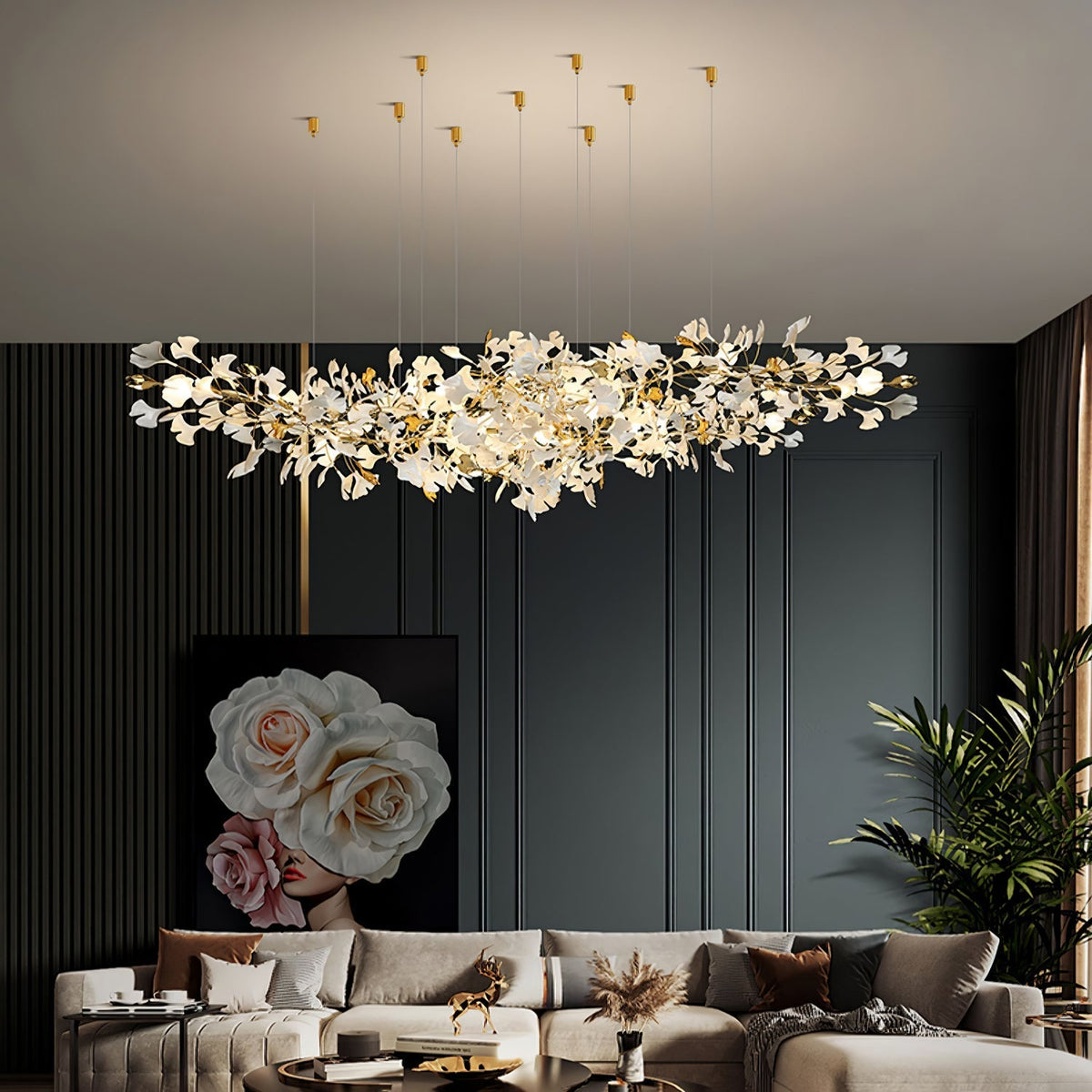 Ideniel Ceramic Chandelier-Moonnatur