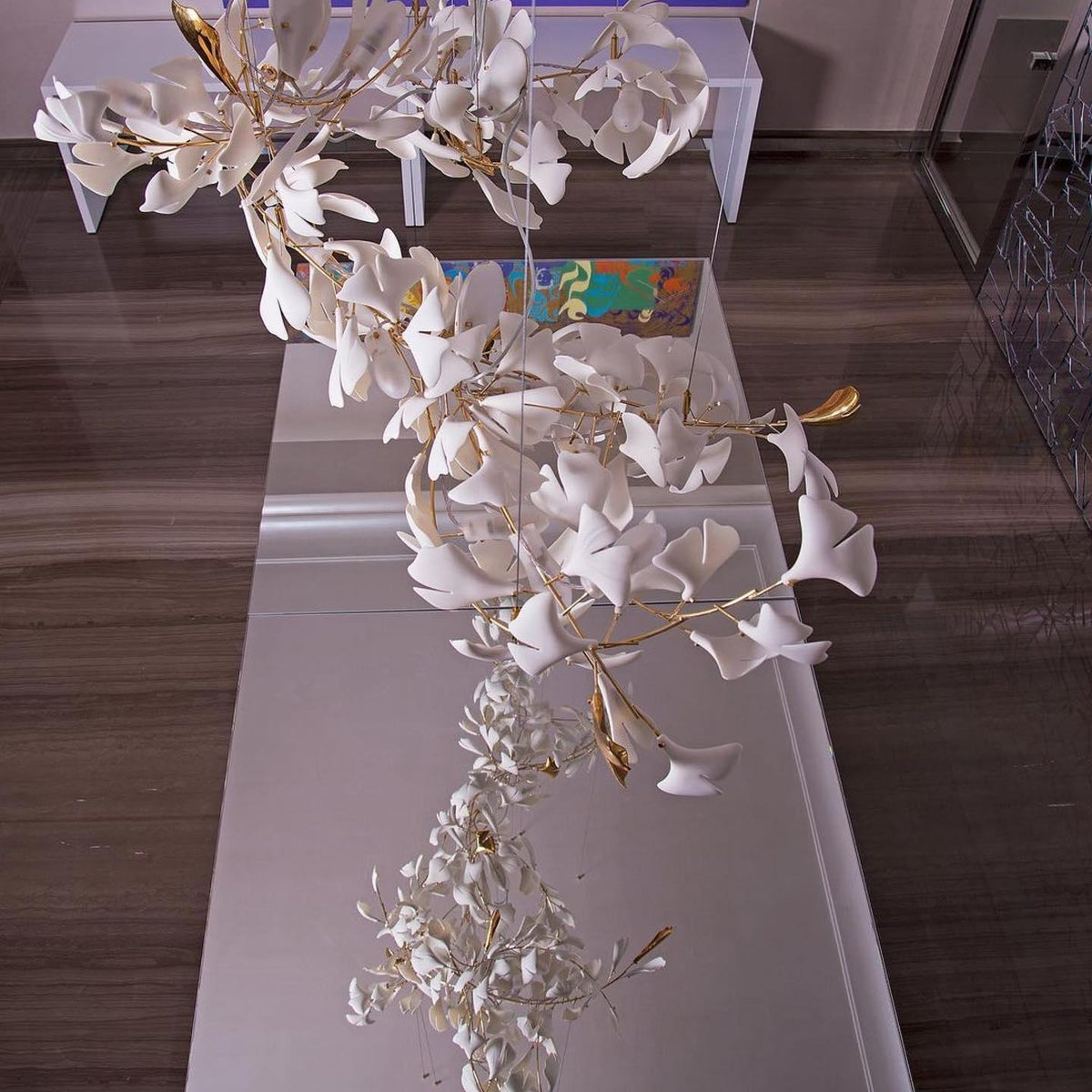 Koralisse Ceramic Chandelier-Moonnatur