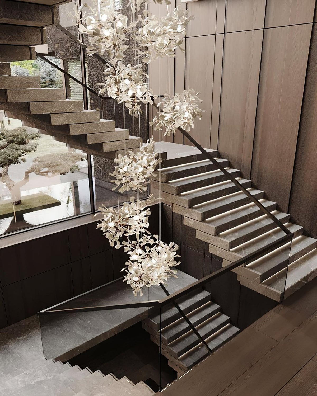 Koralisse Ceramic Chandelier-Moonnatur