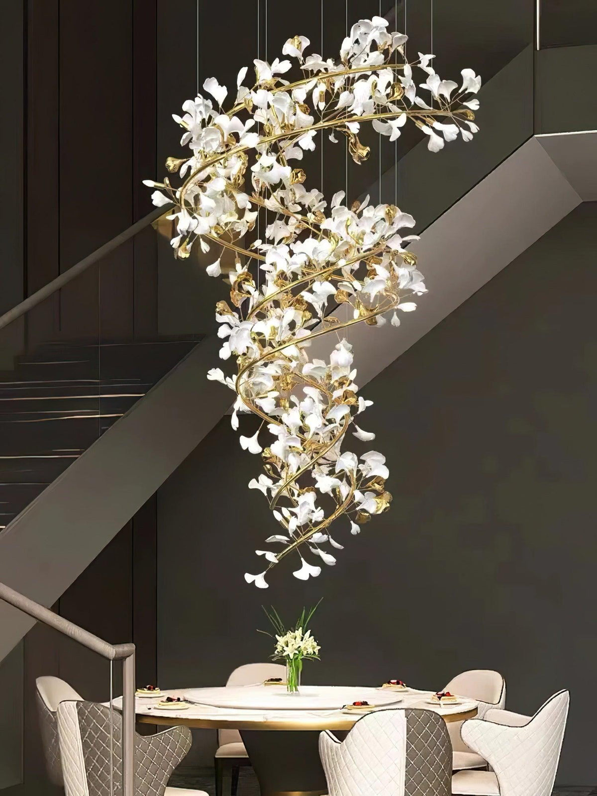 Koralisse Ceramic Chandelier-Moonnatur