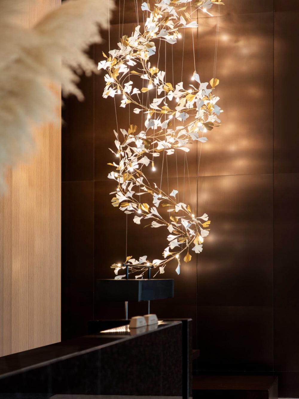 Koralisse Ceramic Chandelier-Moonnatur