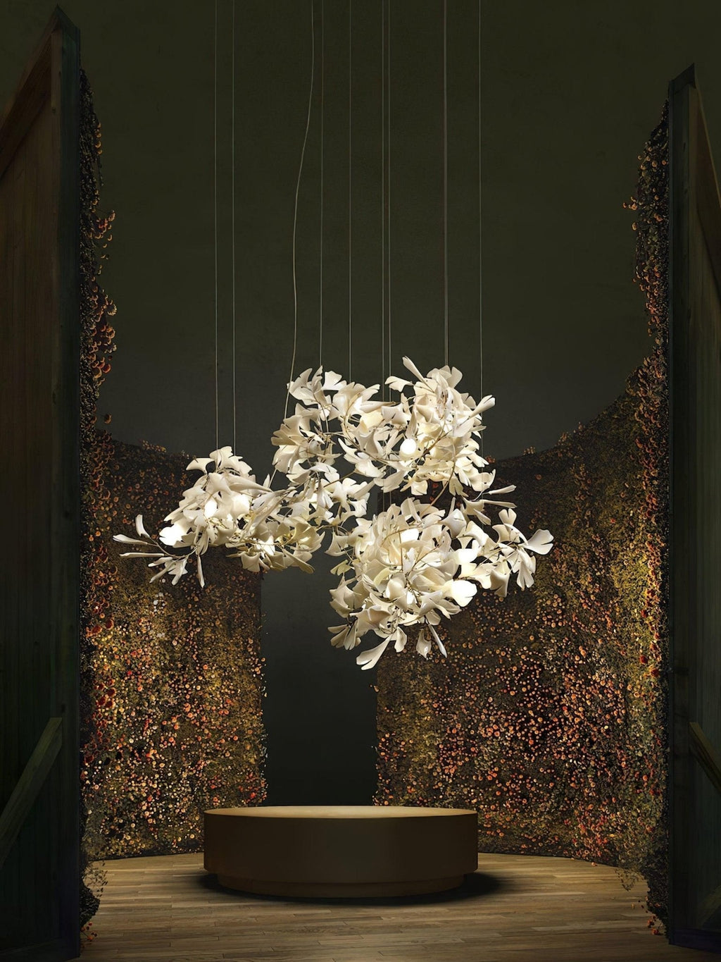 Koralisse Ceramic Chandelier-Moonnatur