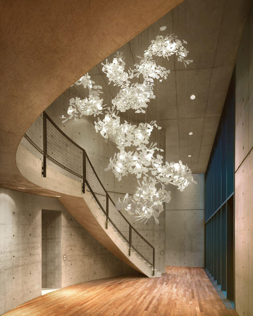Koralisse Ceramic Chandelier-Moonnatur