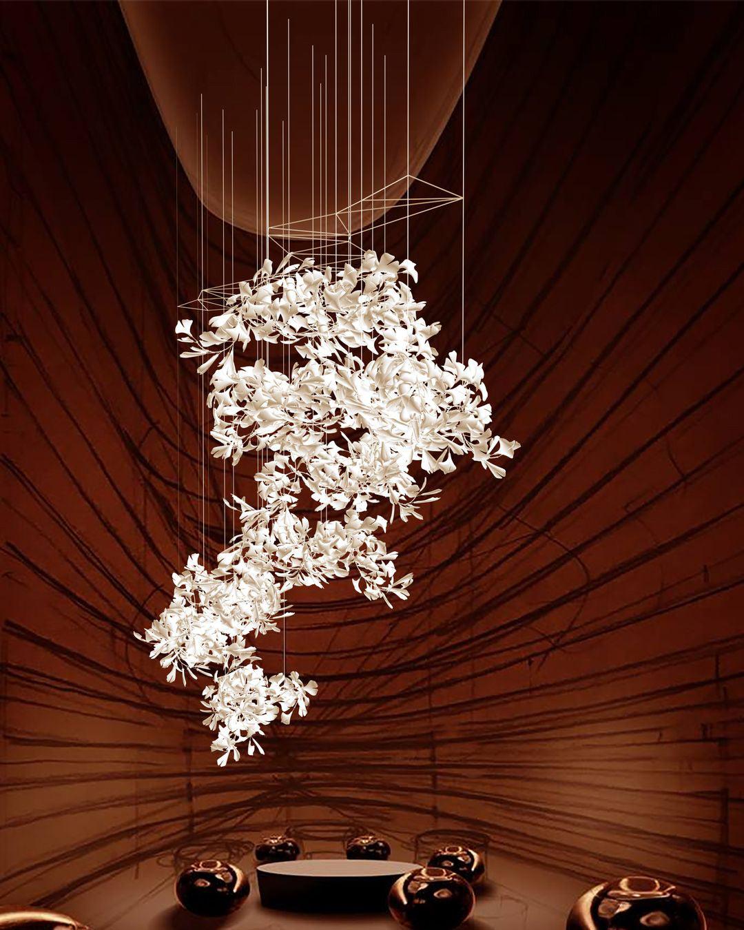 Koralisse Ceramic Chandelier-Moonnatur