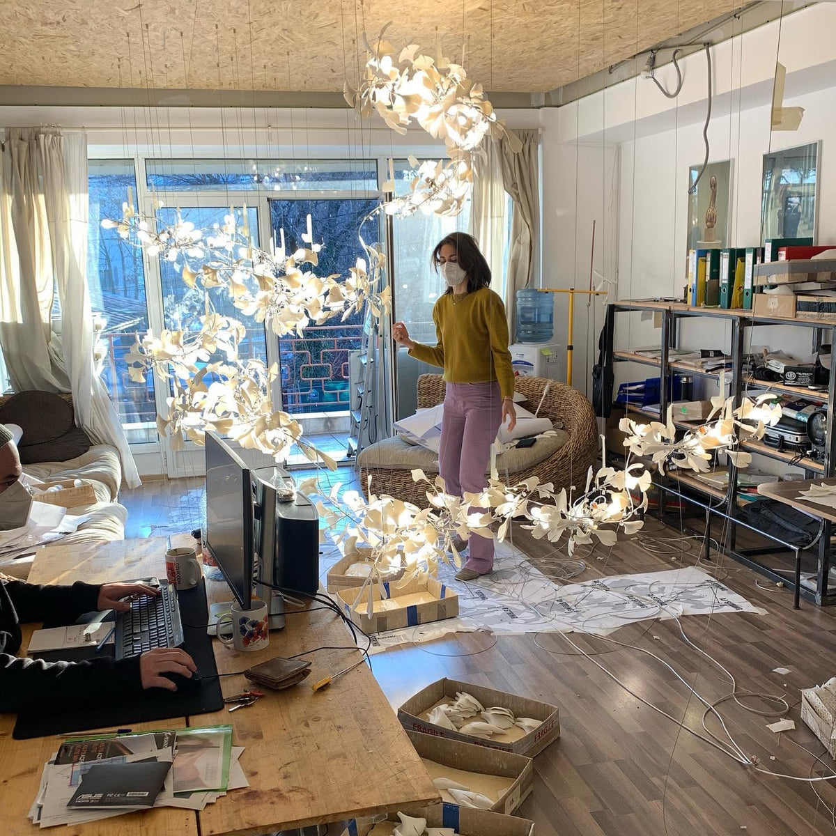 Vardenfield Ceramic Chandelier-Moonnatur