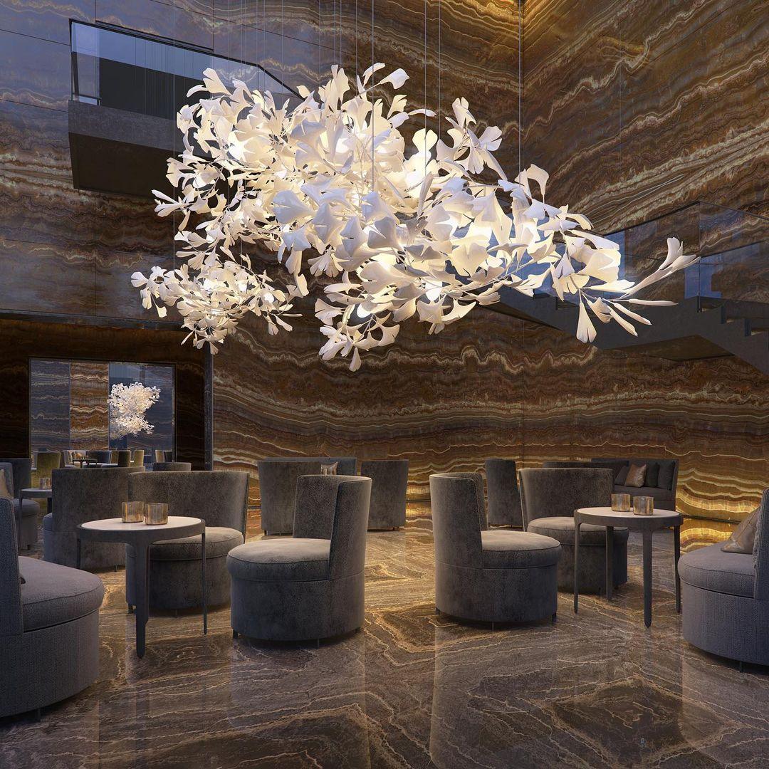 Gresalia Ceramic Chandelier-Moonnatur