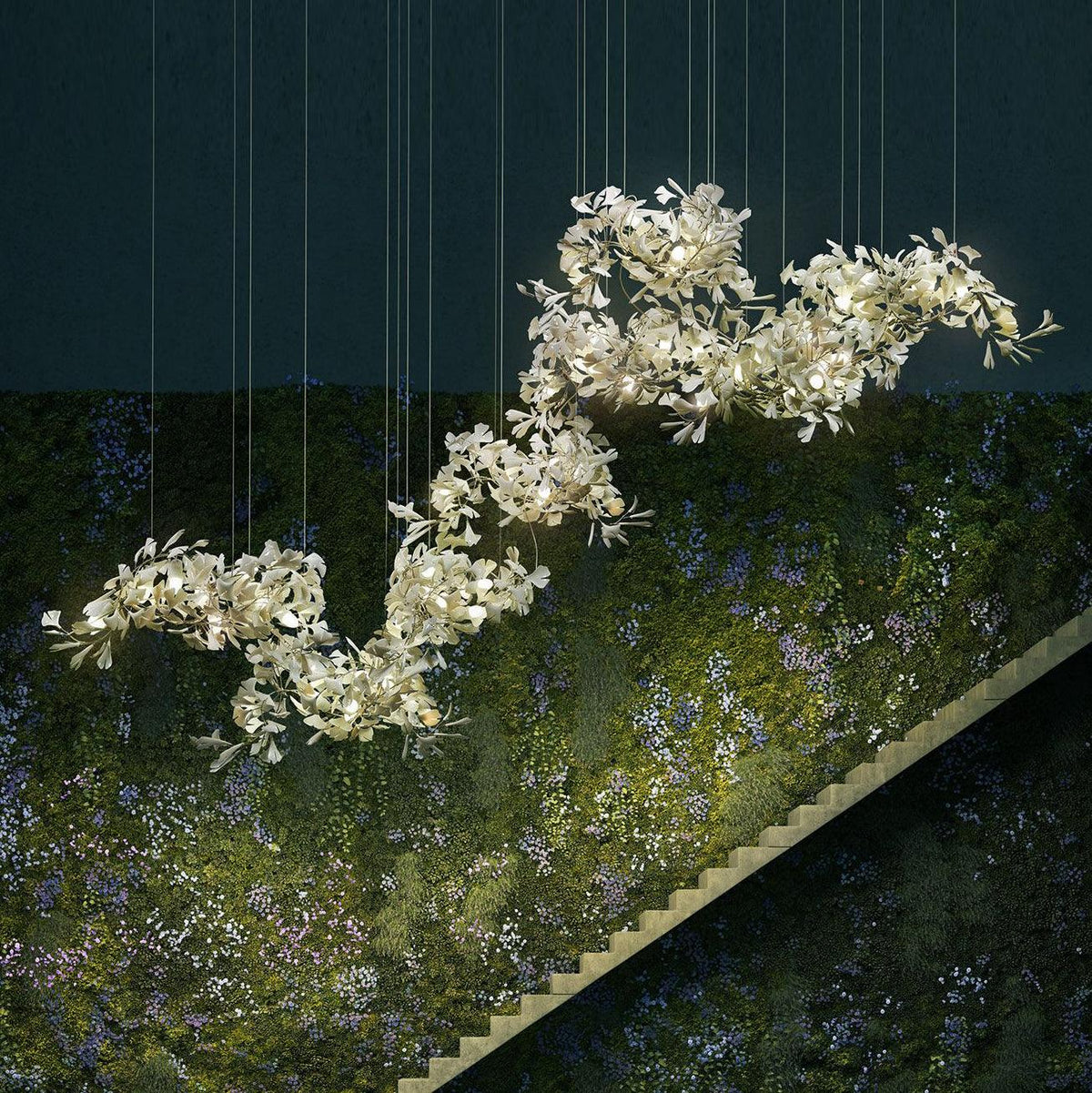 Gresalia Ceramic Chandelier-Moonnatur
