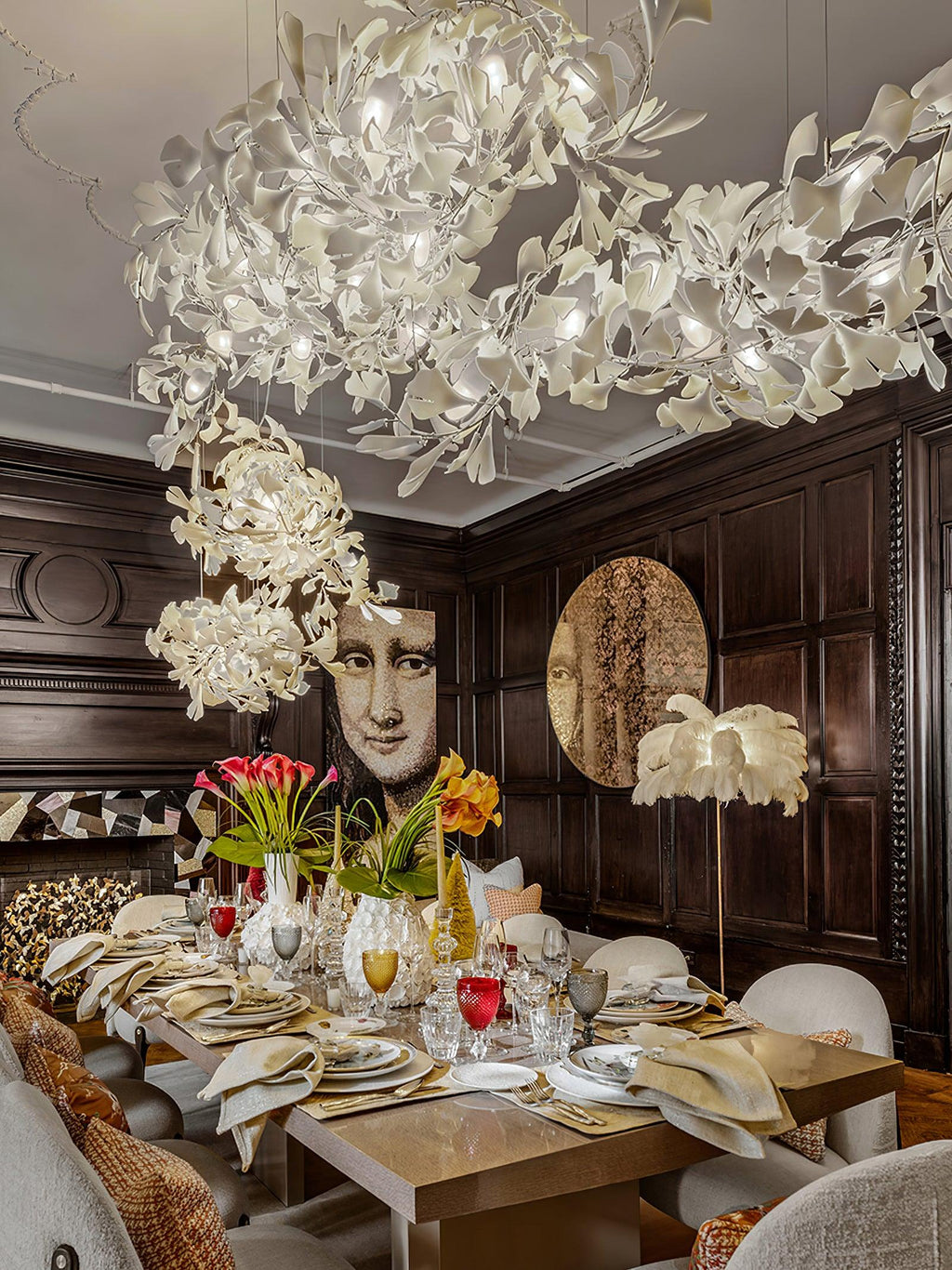 Vardenfield Ceramic Chandelier-Moonnatur