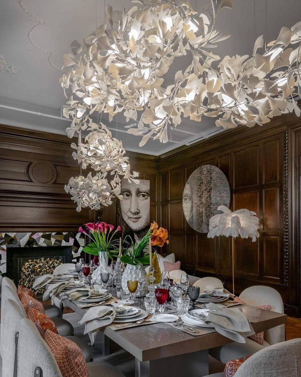 Vardenfield Ceramic Chandelier-Moonnatur