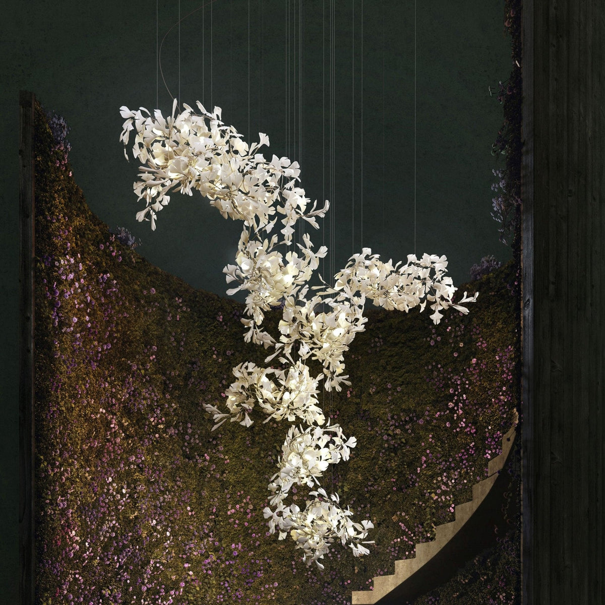 Ardenora Ceramic Chandelier-Moonnatur