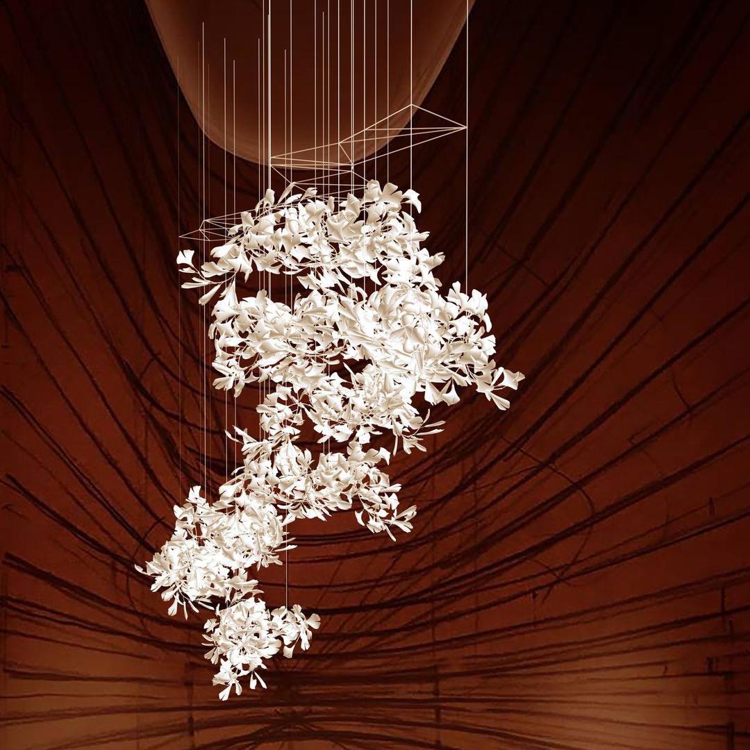 Ardenora Ceramic Chandelier-Moonnatur