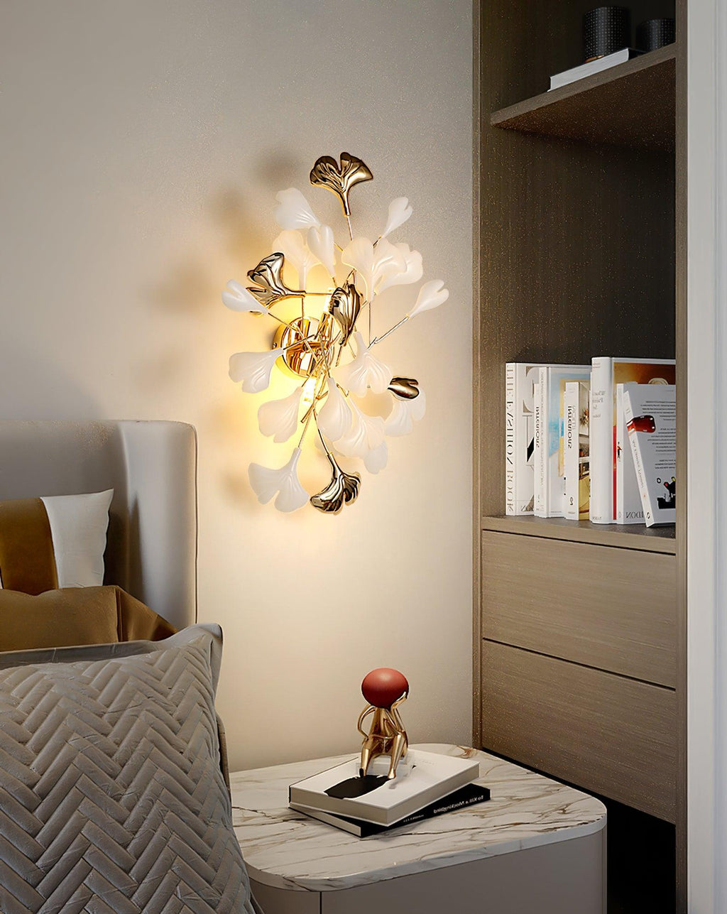 Meldenina Ceramic Wall Light-Moonnatur