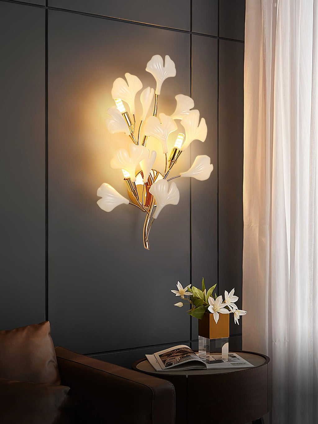 Meldenina Ceramic Wall Light-Moonnatur