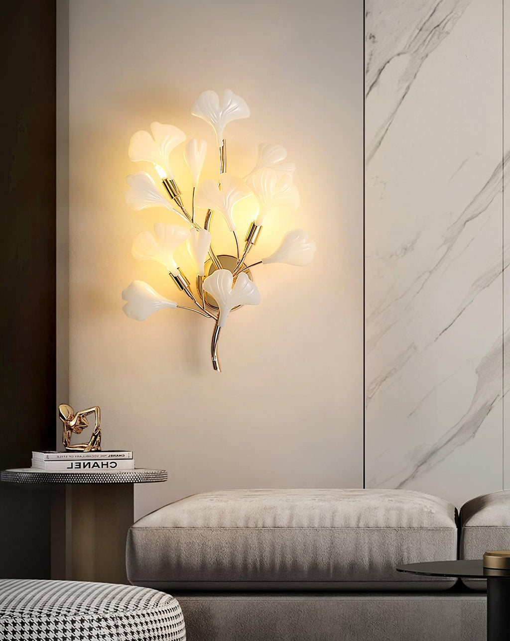 Meldenina Ceramic Wall Light-Moonnatur