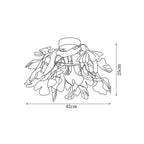 Kesterley Ceramic Ceiling Light-Moonnatur