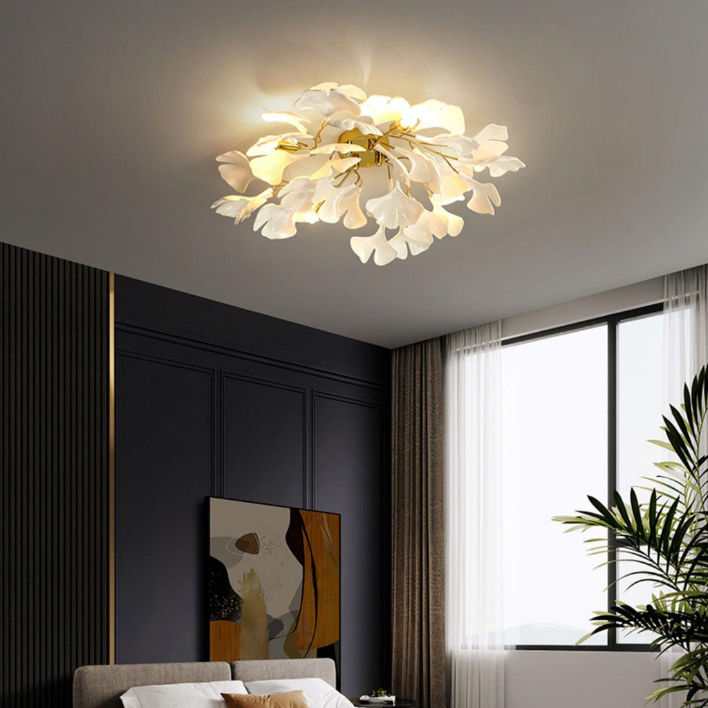 Penrelholm Ceramic Ceiling Light-Moonnatur