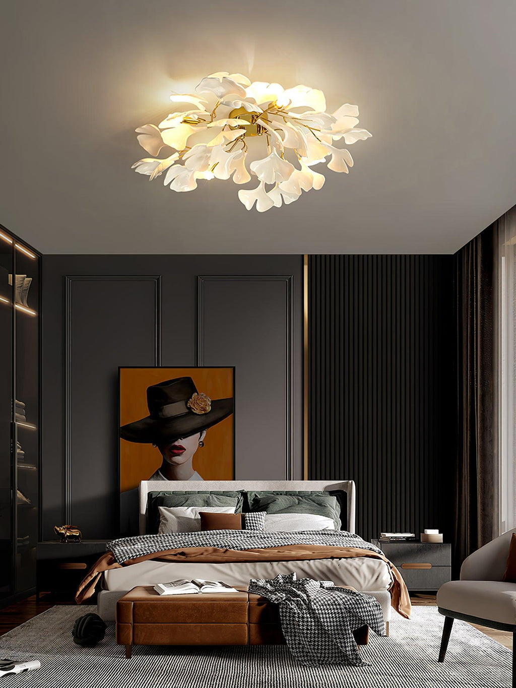 Kesterley Ceramic Ceiling Light-Moonnatur