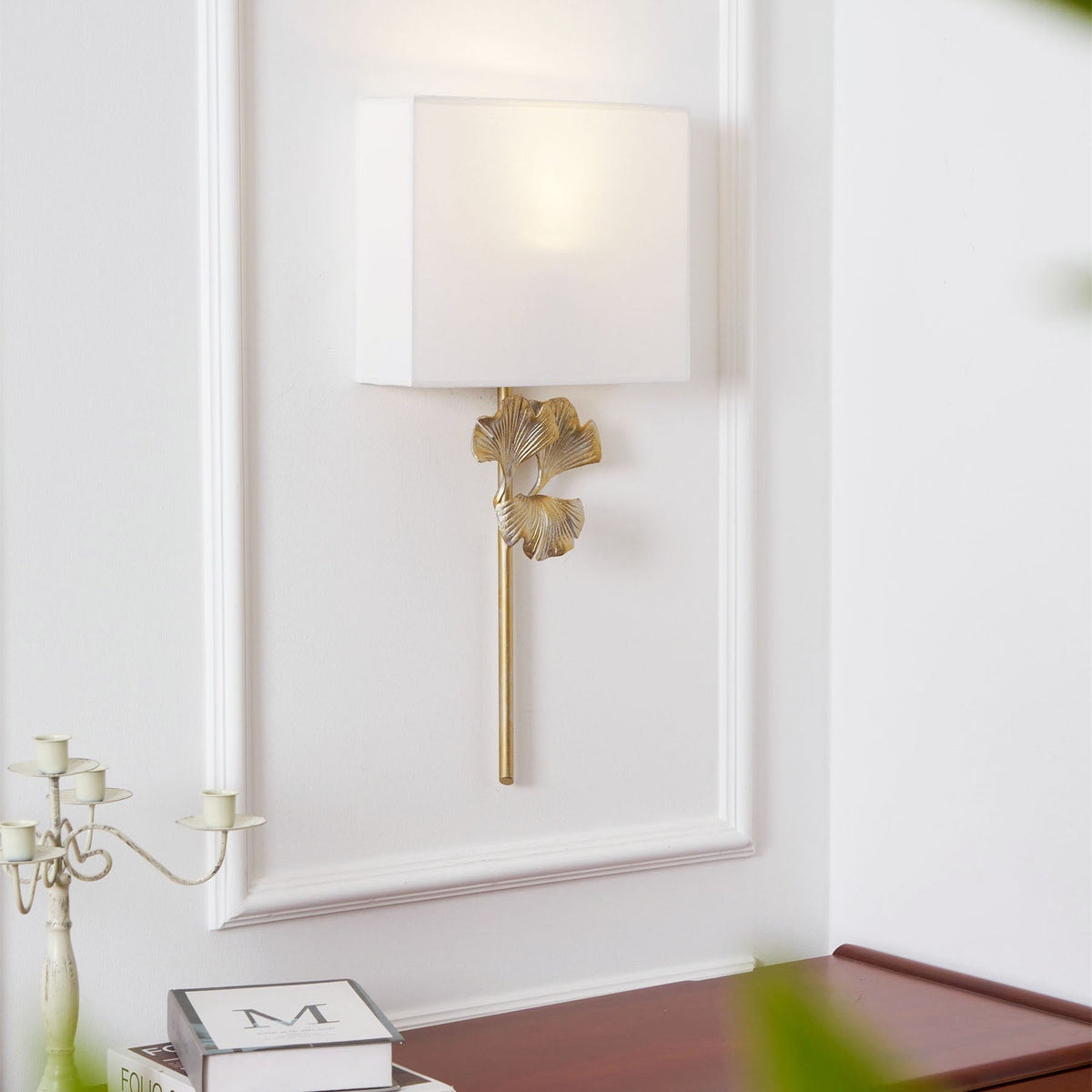 Avrenora Fabric Wall Light-Moonnatur