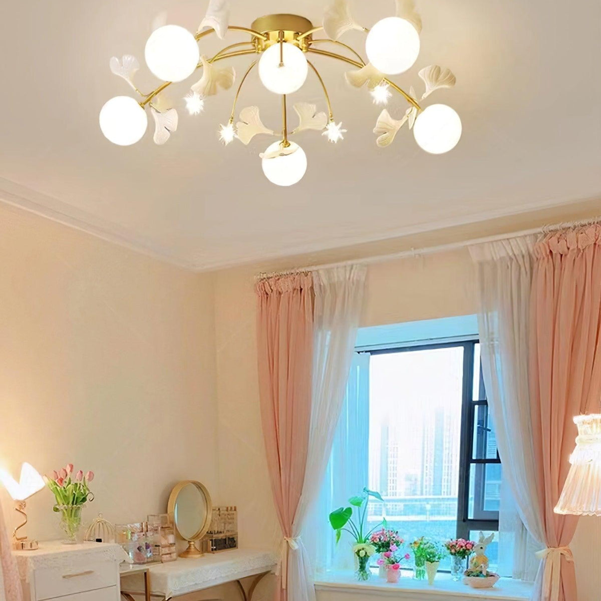 Brevenwyn Ceramic Ceiling Light-Moonnatur