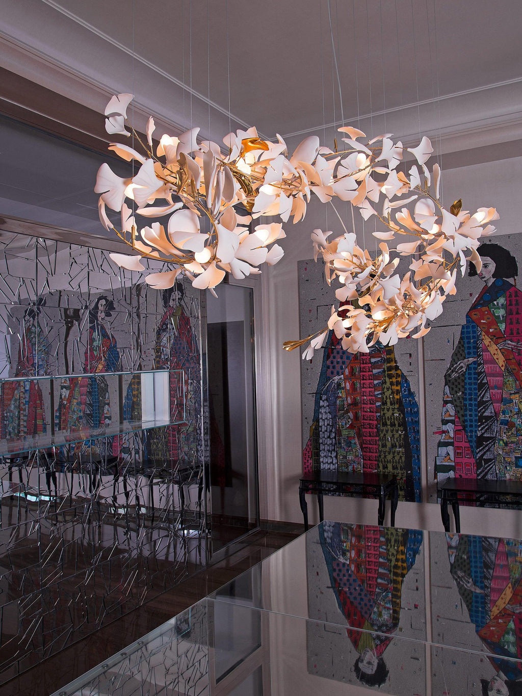 Erlenara Ceramic Chandelier-Moonnatur